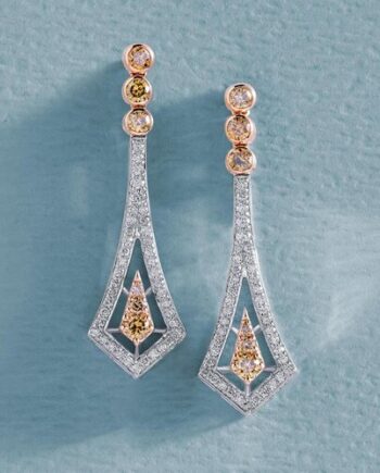 925 Gold | Dangling Drop Hoops