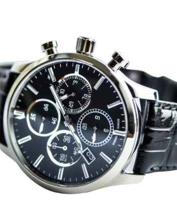 Multi-Dial Black Sports Watch