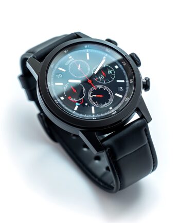 Black Chronograph Sport Watch